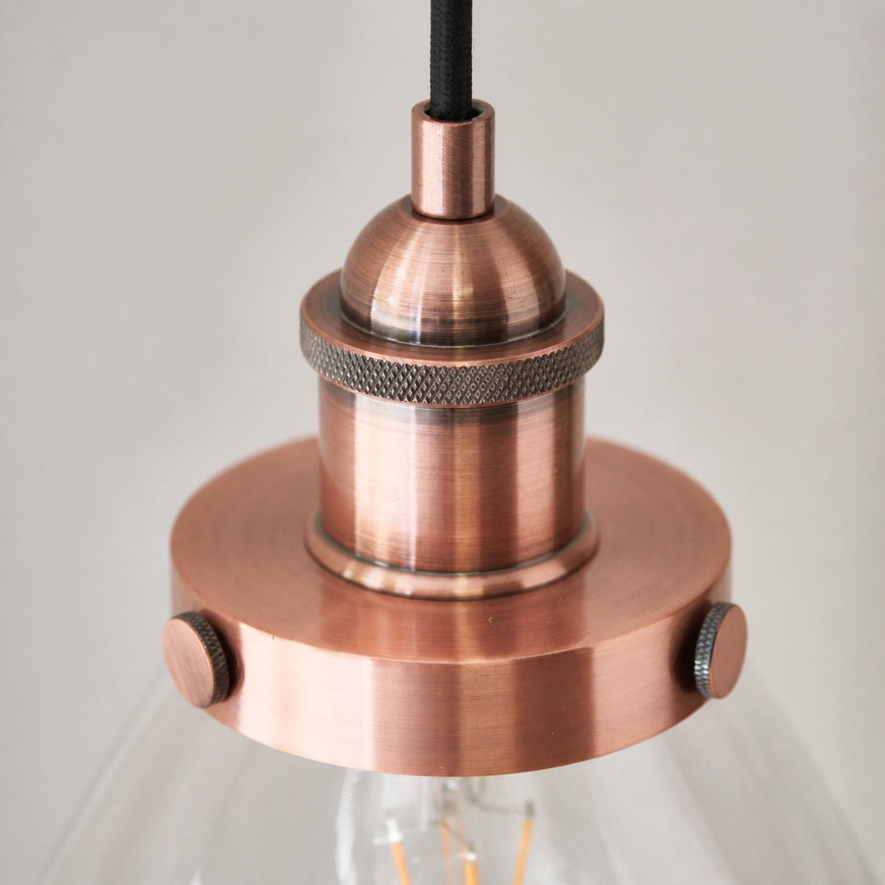 Novera Art Deco Dome Adjustable Height Glass Shade Pendant Light - Living Room