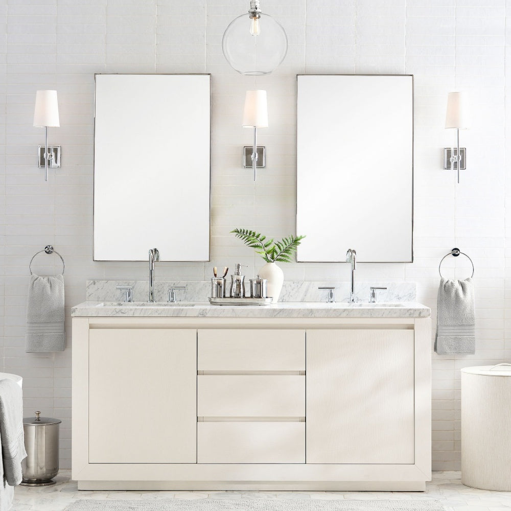 Derlina White Linen Shades Wall Lamp – Retro Metal Multi-Head Lighting Fixture