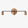 Mobilux Line Wood and Vanity Light - Bohemian Bathroom Lighting Fixture