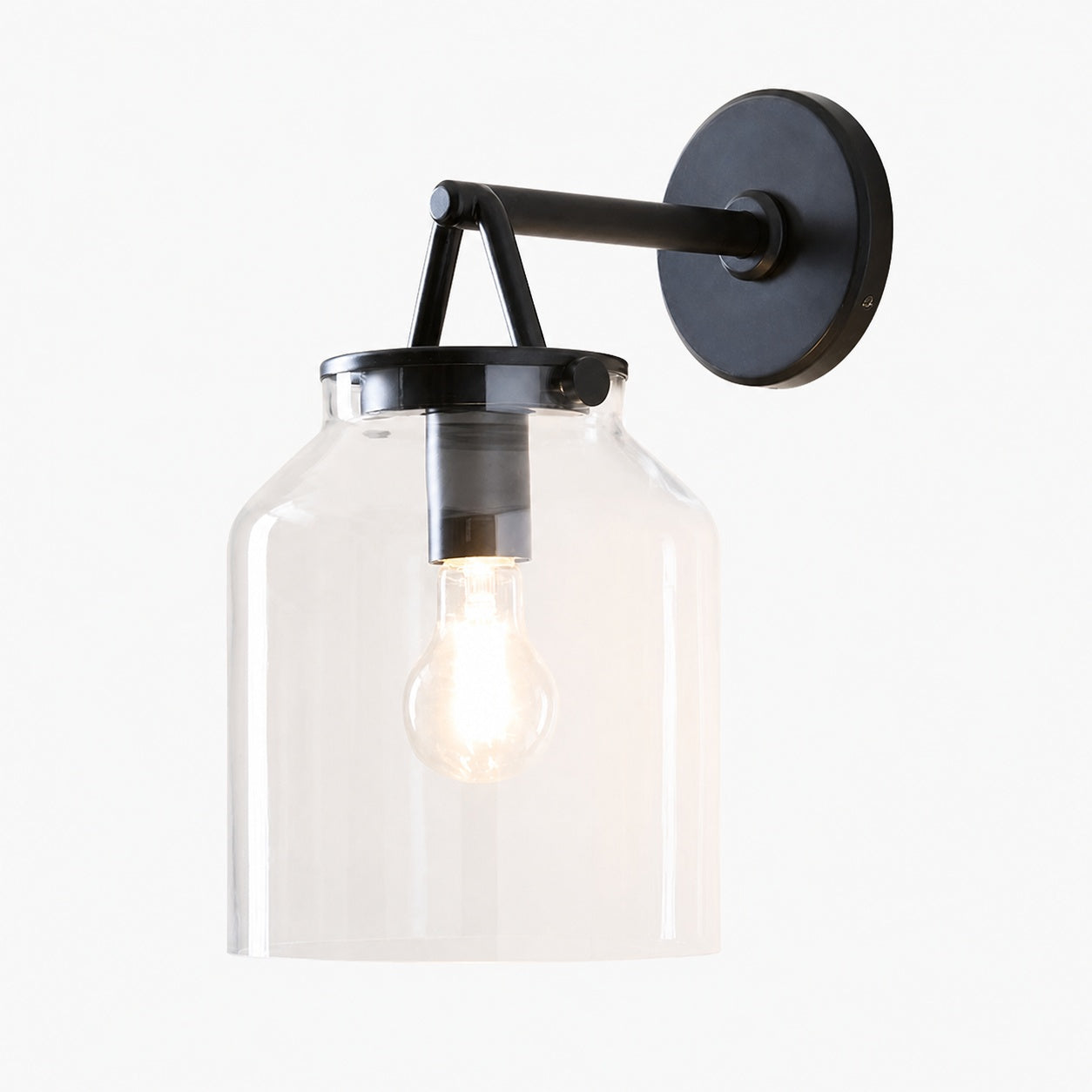 Hanton Minimalist Outdoor Wall Light - Matte Metal Industrial Sconce for Modern Spaces