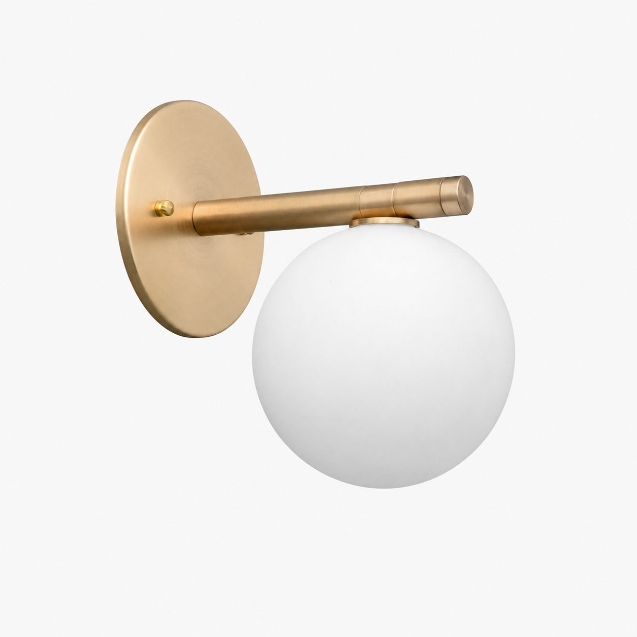Glorica Glass Wall Sconce - Frosted Globe Light