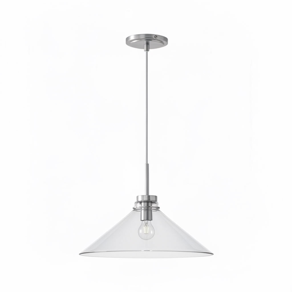 Aurenza Modern Farmhouse Pendant Light - Adjustable Shade for Warm Ambiance