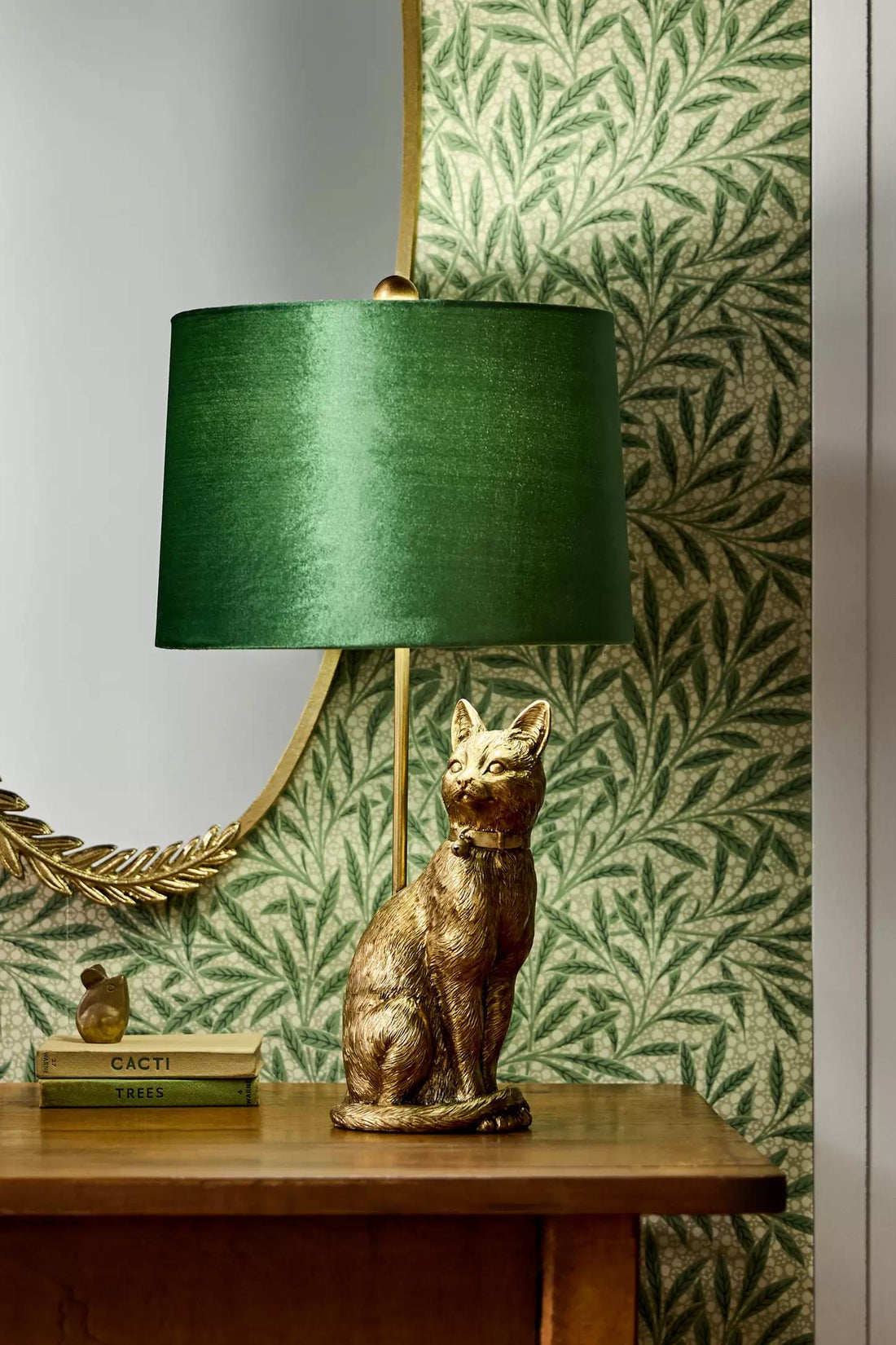 Pawdia Unique Table Lamp - Decorative Ceramic Animal Bedside Lamp