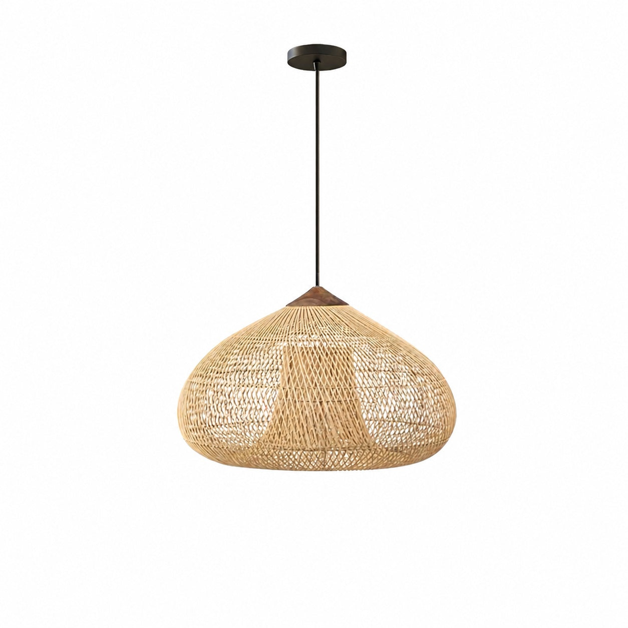 Harp Braided Rattan Pendant Lamp