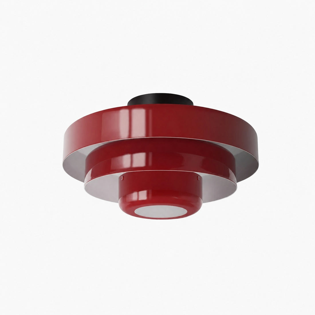 Veleora Bauhaus Three-Tier Colorful Round Macaron Ceiling Lamp - Modern Metal Design for Living Rooms