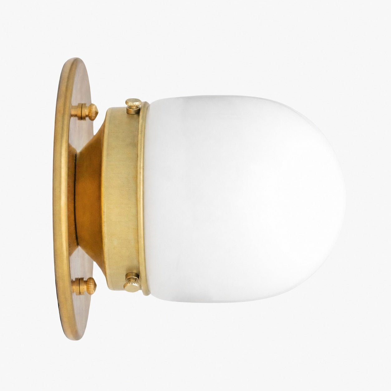 Opalume Glass Flush Mount Ceiling and Wall Light - Art Deco Small Globe Fixture