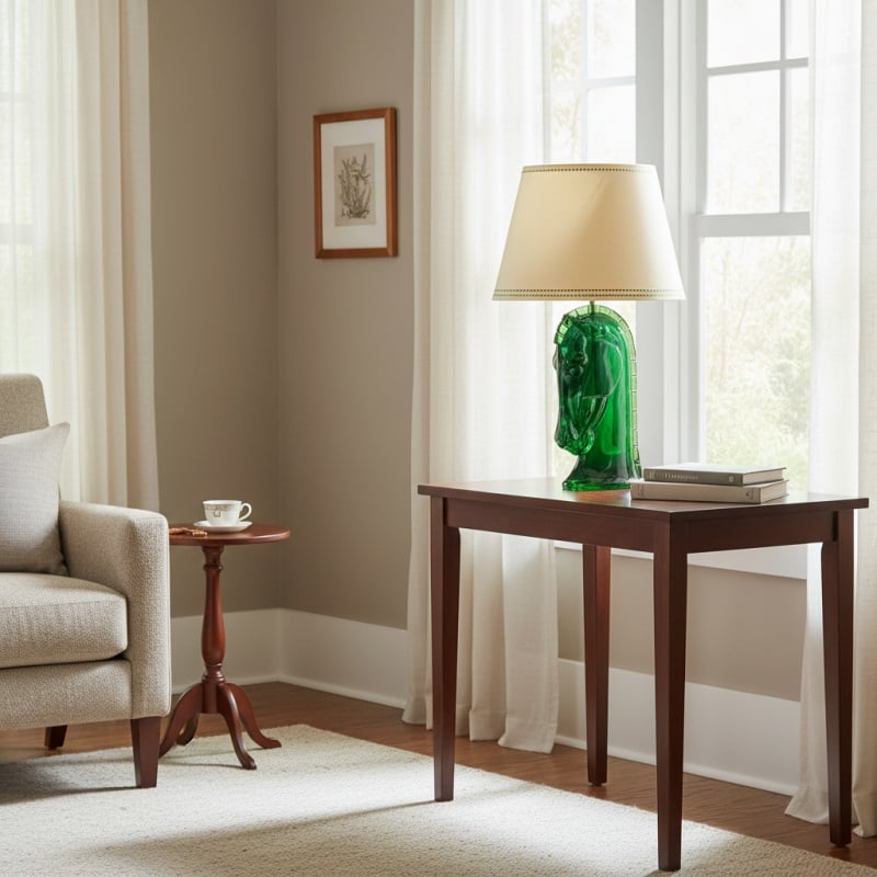 Modo Sculptural Horse Head Table Lamp in Resin – Decorative Table Light for Home Office