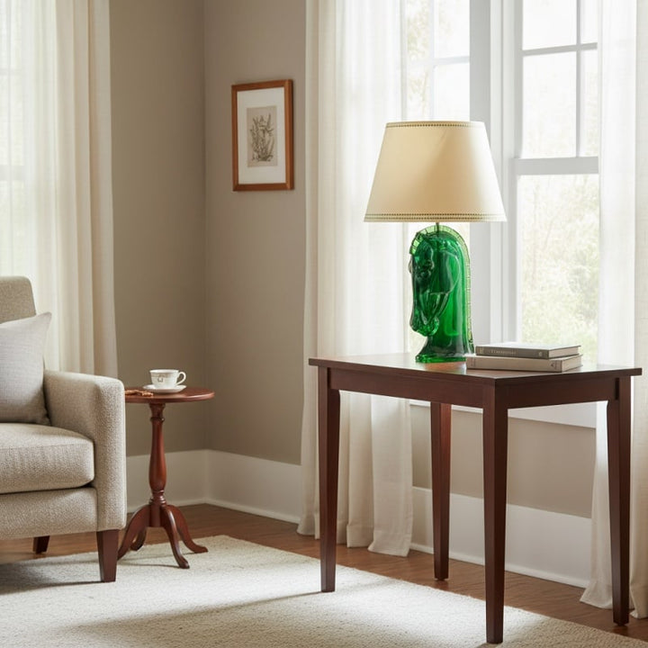 Modo Sculptural Horse Head Table Lamp in Resin – Decorative Table Light for Home Office