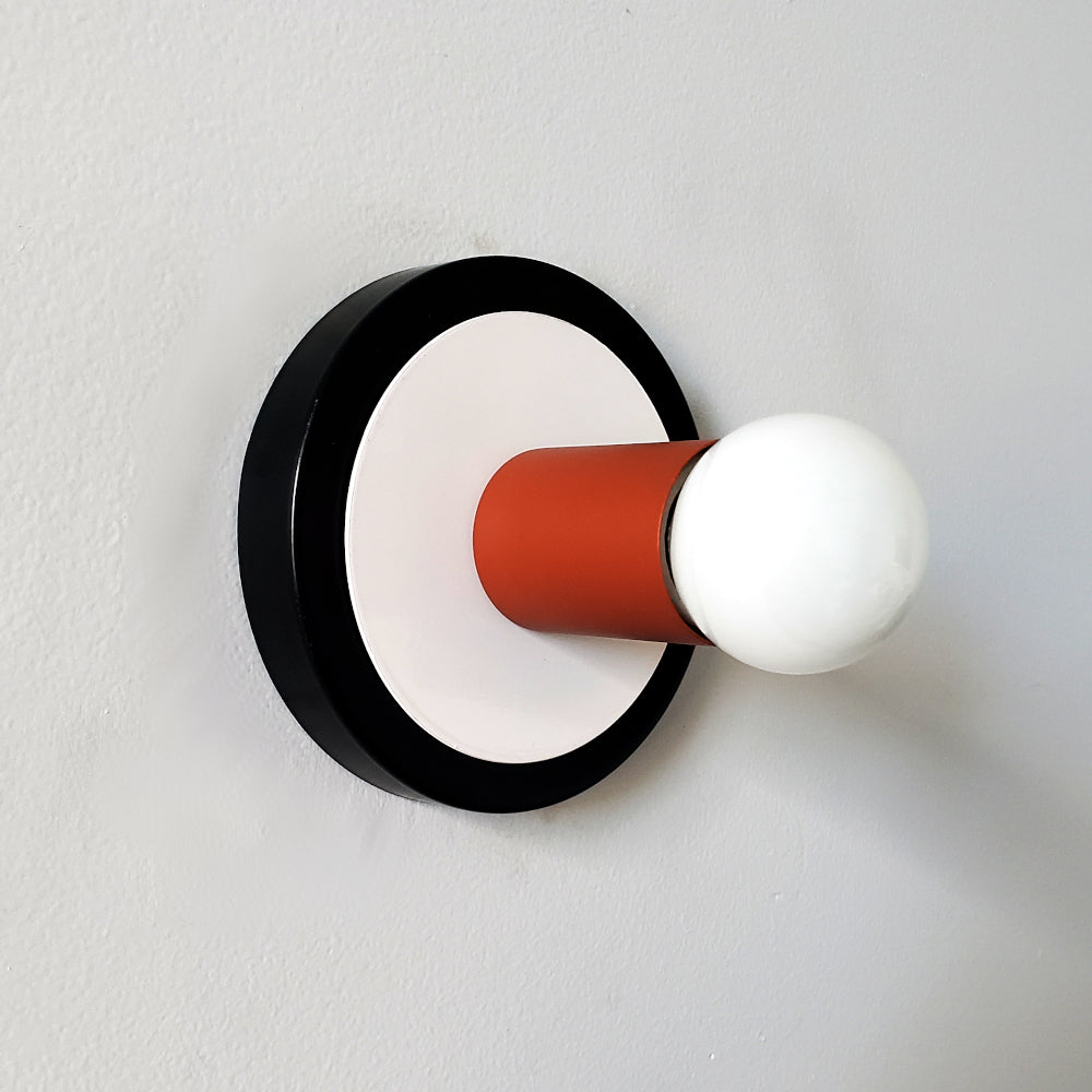 Colorful Wall Sconce - Modern Brass & Chrome Accent Lighting Fixture