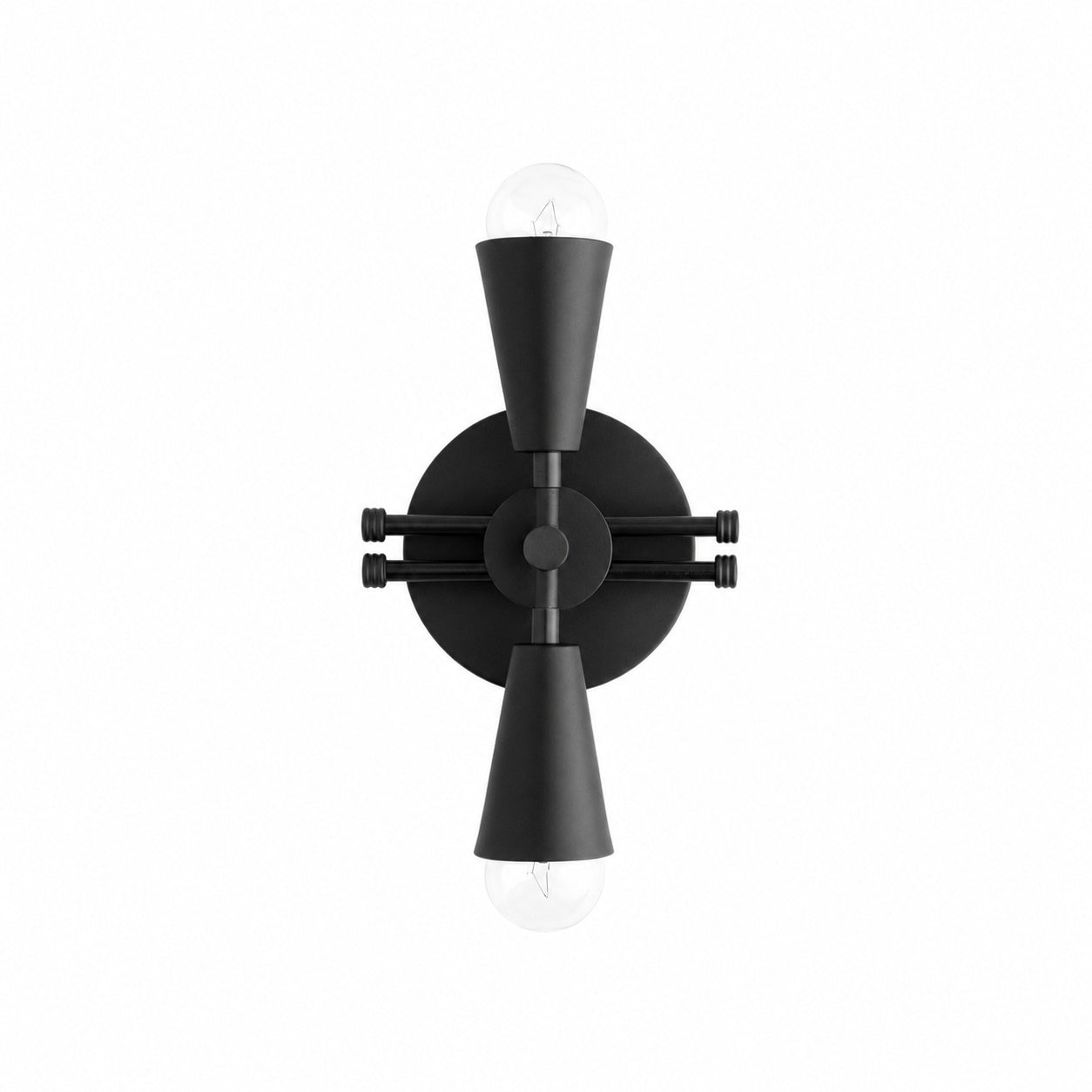Pyralis Cone Art Deco Brass Sconce - Industrial Vanity Light
