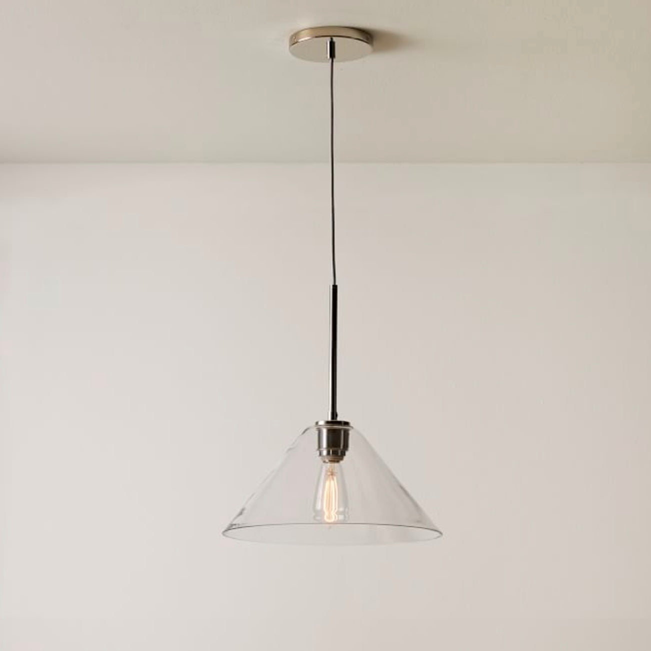 Conica Glass Cone Pendant Lamp – Modern Style Light for Any Room