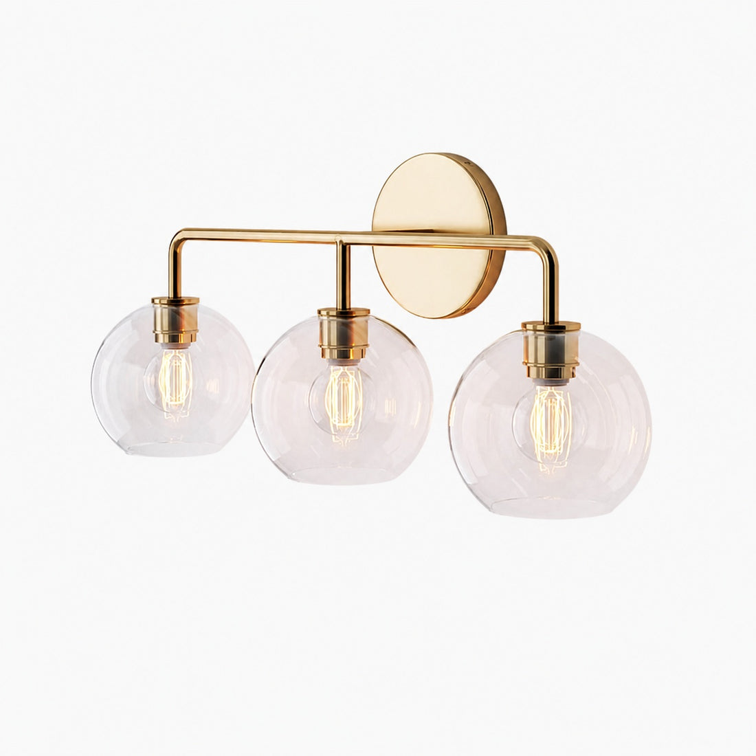 Selvion Artistic Globe Sconce Light - Handcrafted Glass Sculptural Wall Fixture