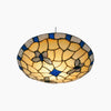 TF Butterfly Pendant Lamp - Decorative Stained Glass Pendant Light for Bedroom or Entryway