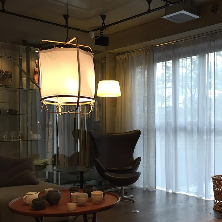 Straight Hollow Tulle Pendant Lighting