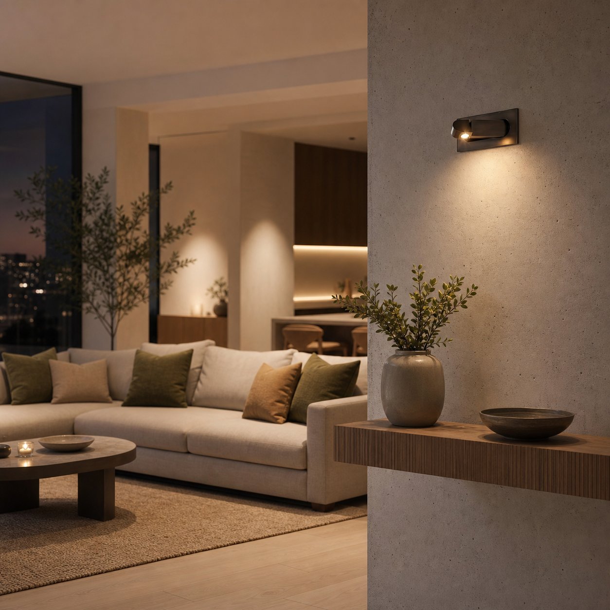 Noctiqo Adjustable LED Bedside Wall Light - Contemporary Design Metal Night Lamp for Home