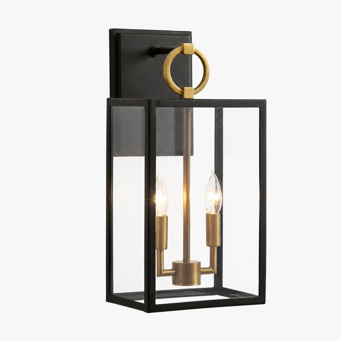 Ferrix Industrial Iron Outdoor Wall Lamp - Lighting Stylish Exterior Glass Lighting