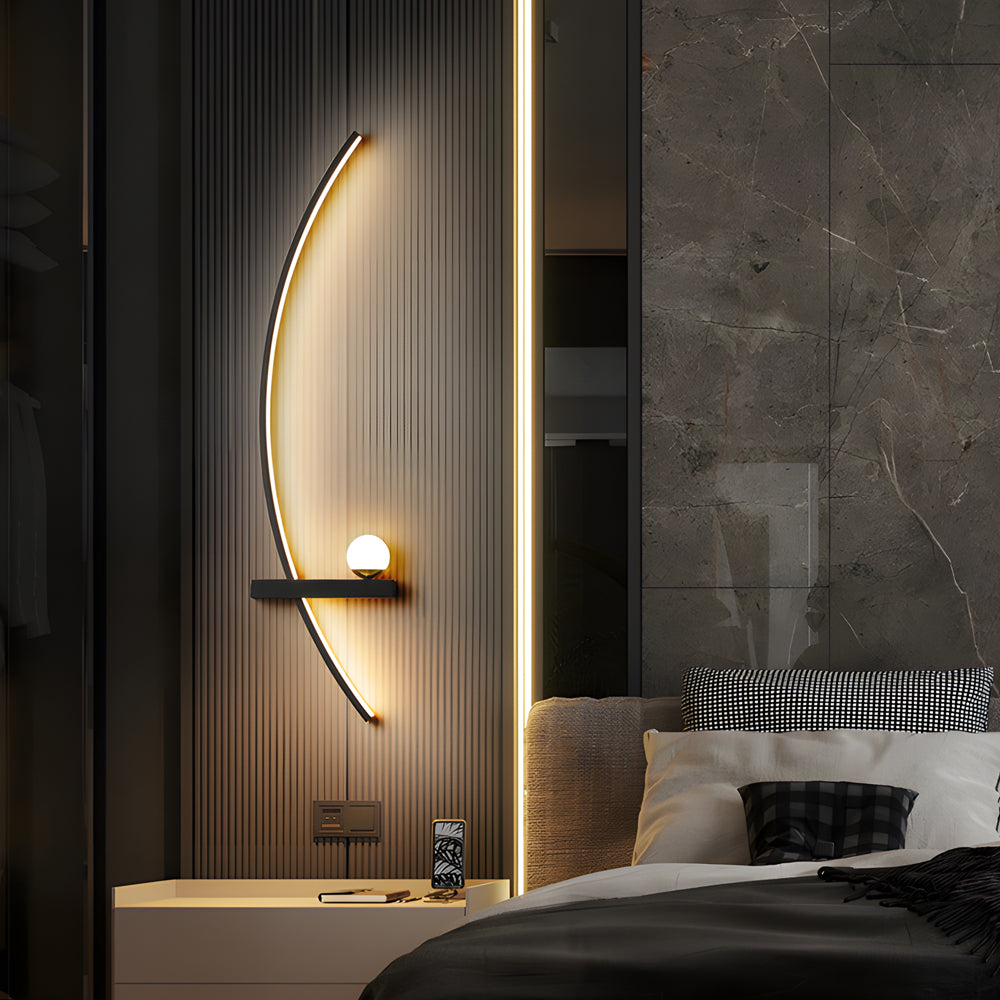 21'' Curved Strip 3 Step Dimming LED Wall Sconce