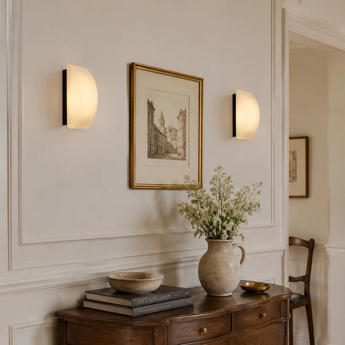 French wall decor scene