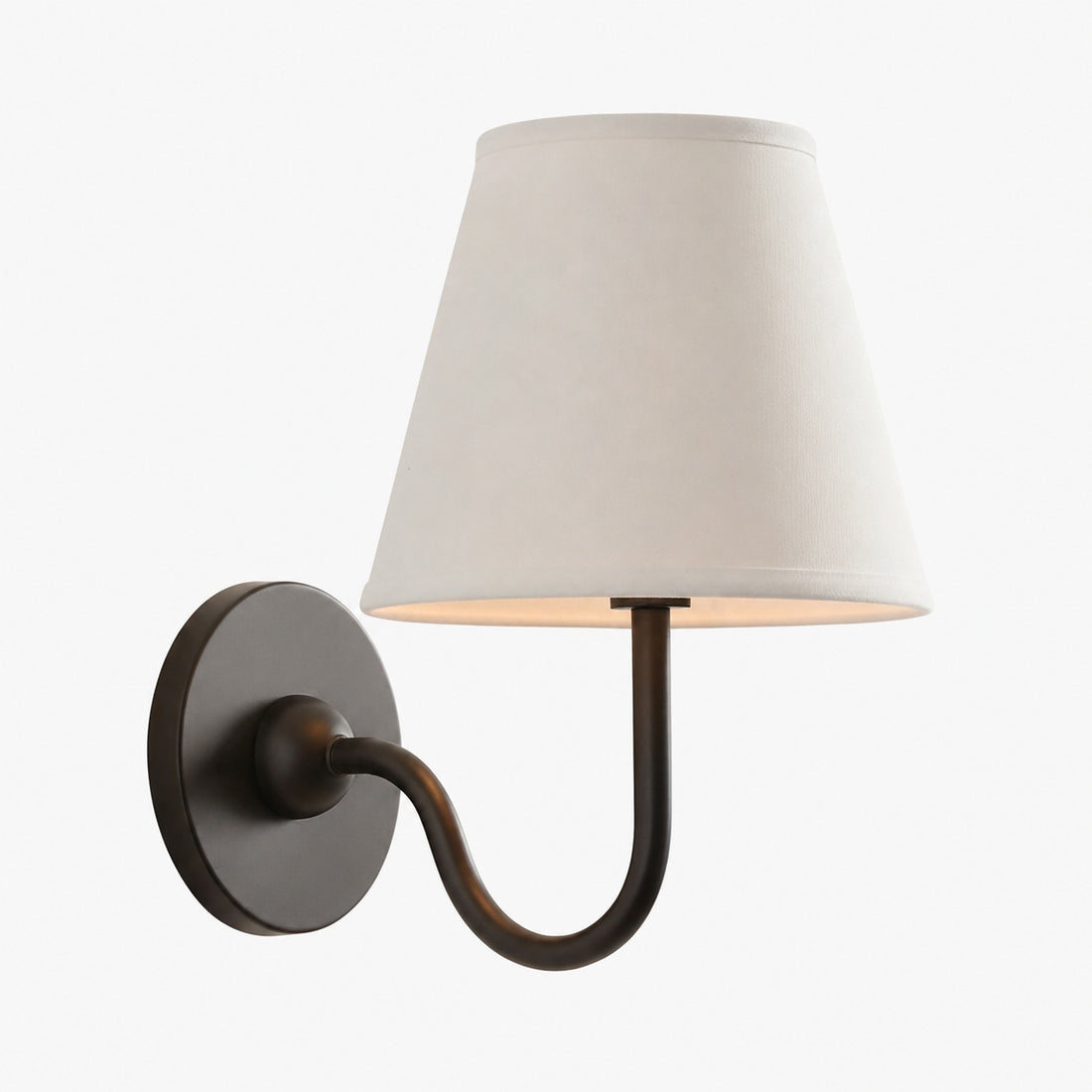 Luvora Vintage Pleated Shade Wall Lamp - Modern Brass Linen Wall Lighting