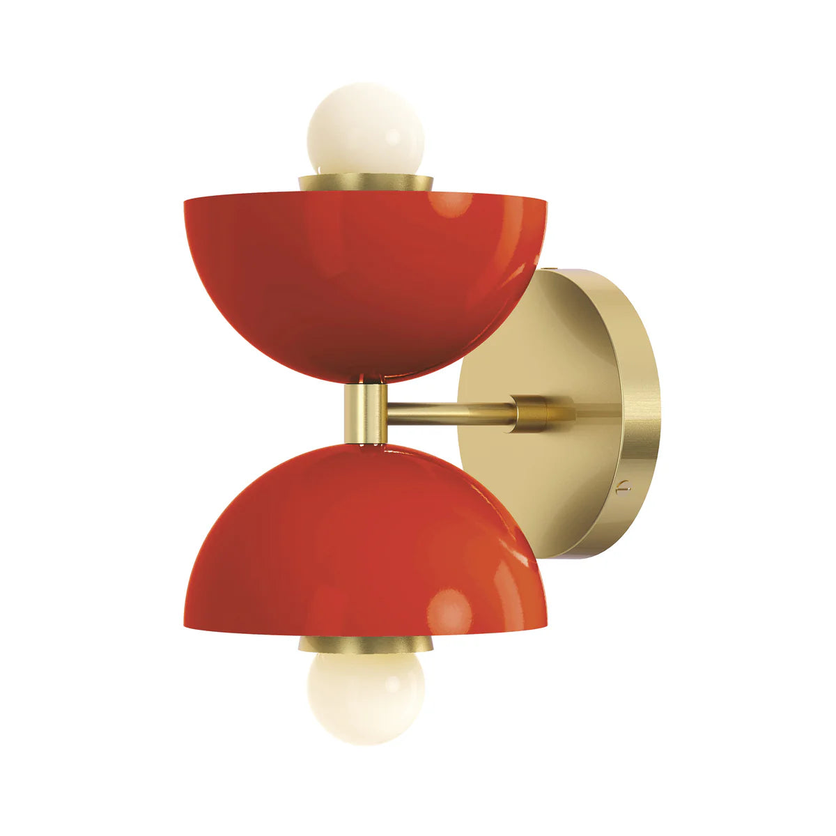 Colorful Double Head Bathroom Wall Lamp – Mid-Century Metal Vanity Sconce