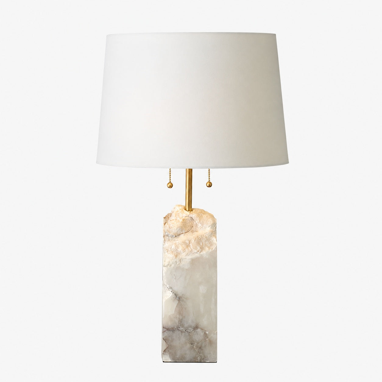 Raw Alabaster Table Lamp