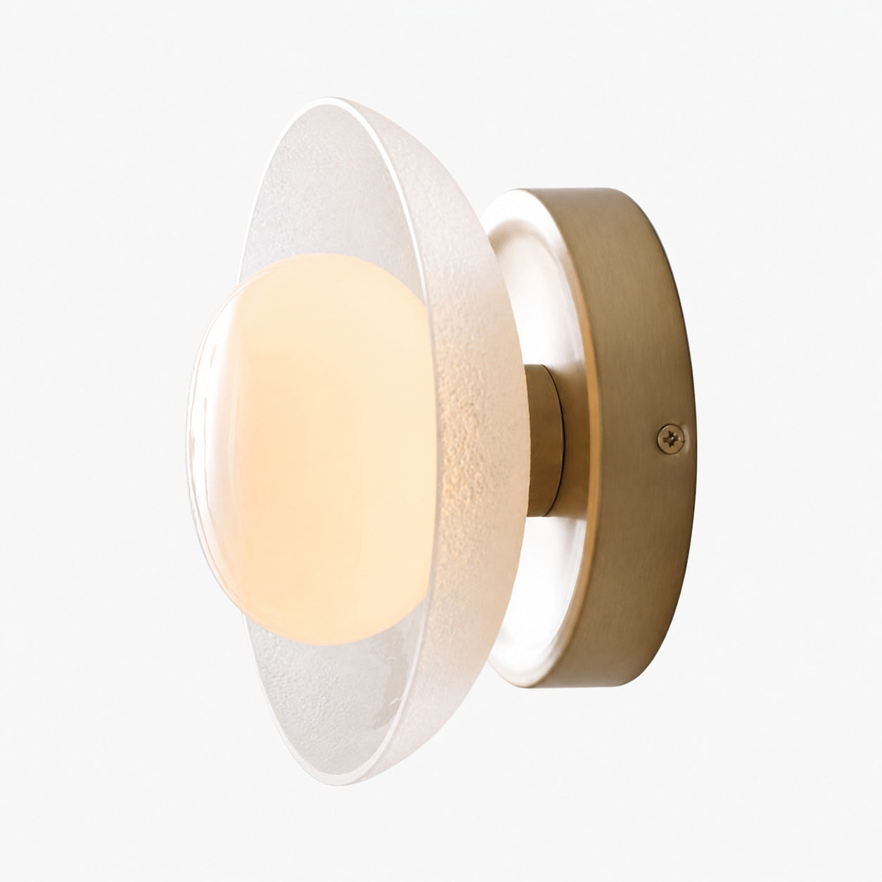 Elorina Sconce Wall Light - Textured Metal or Glass Shade