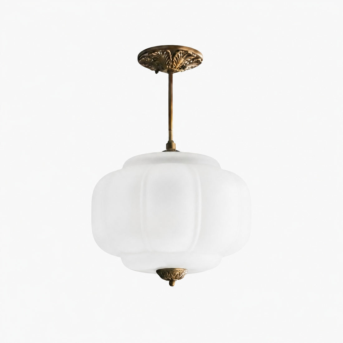 Eloise Vintage Glass Chandelier - Milk Glass Home Accent