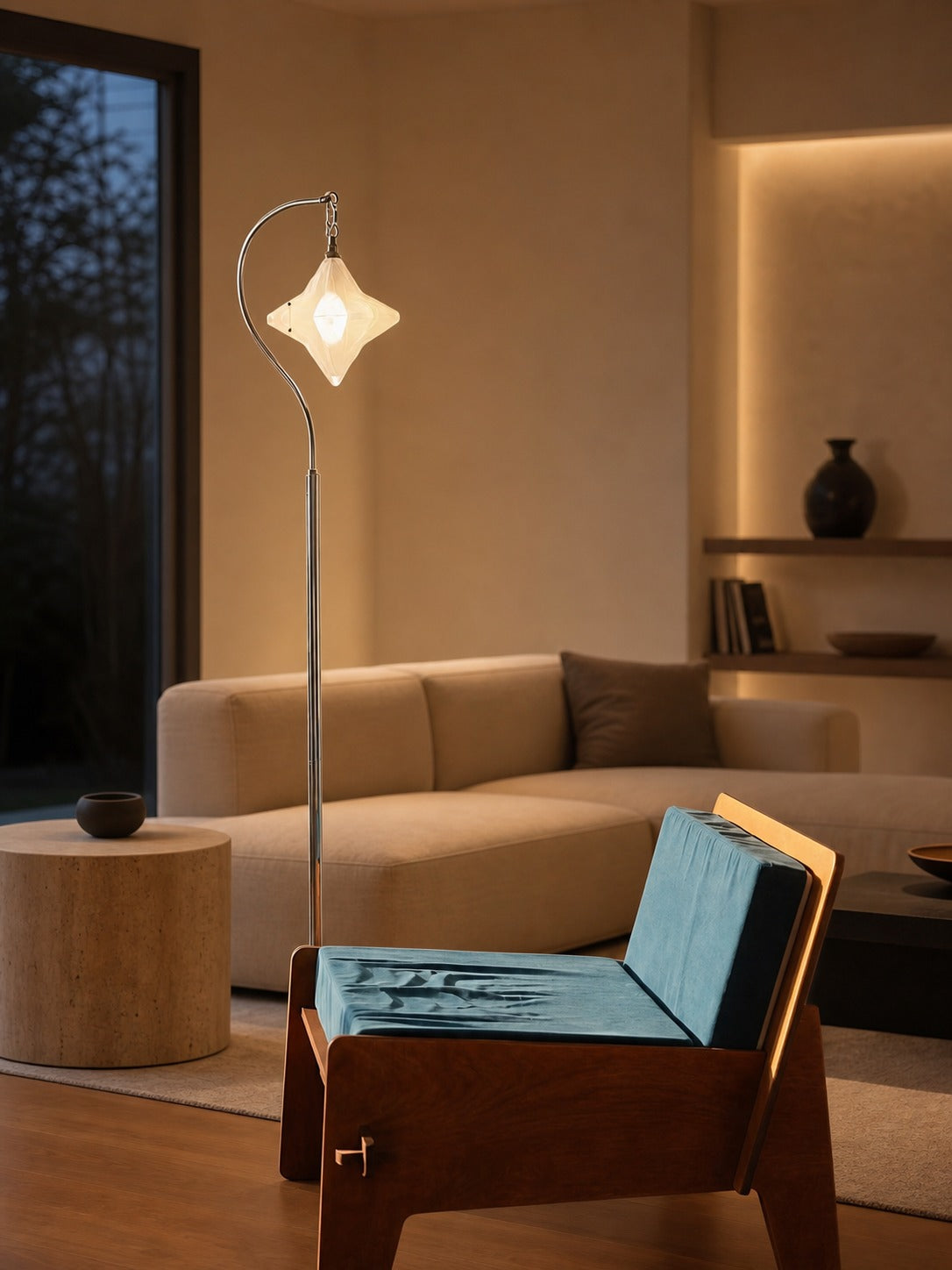 Art Deco Star Floor Lamp – Modern Standing Lamp for Living Spaces –  Astris Orion