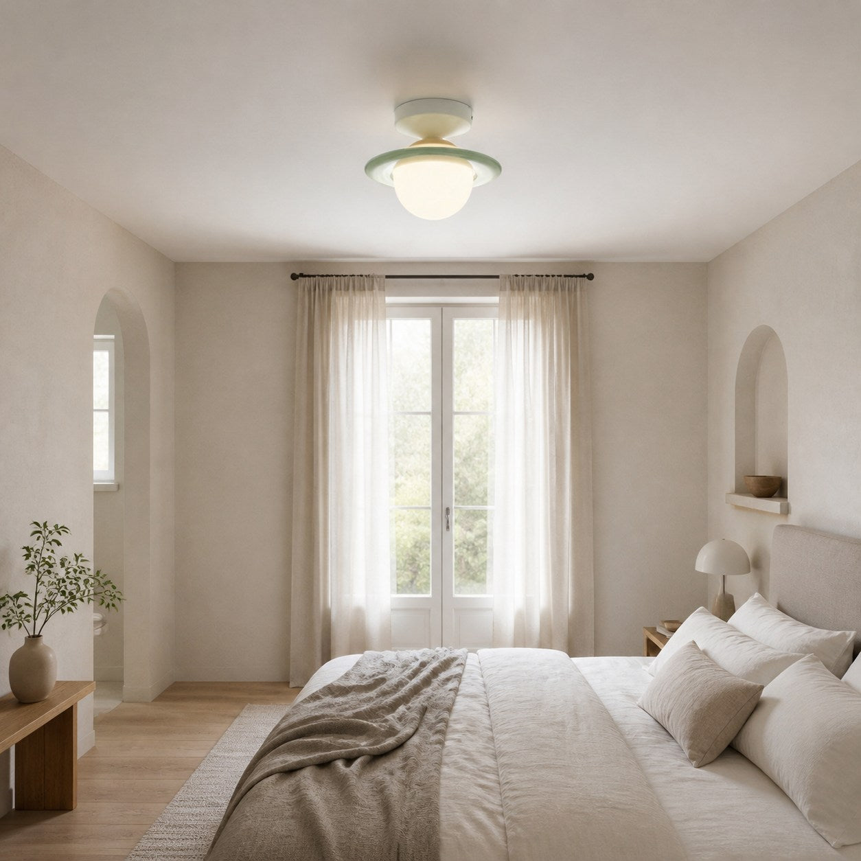 Olevira Modern Minimalist Colorful Ceiling Light - Mount for Bedroom or Living Room