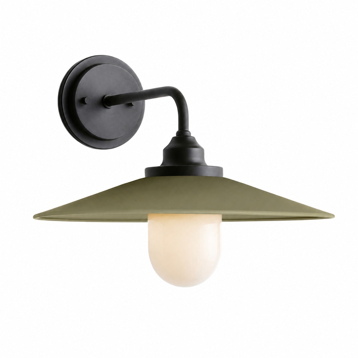 Cordax Utility-Inspired Wall Sconce - Metal and Glass for Indoor Outdoor Decor