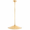 Auriglow Enameled Brass Pendant With Clover Cutout Shade