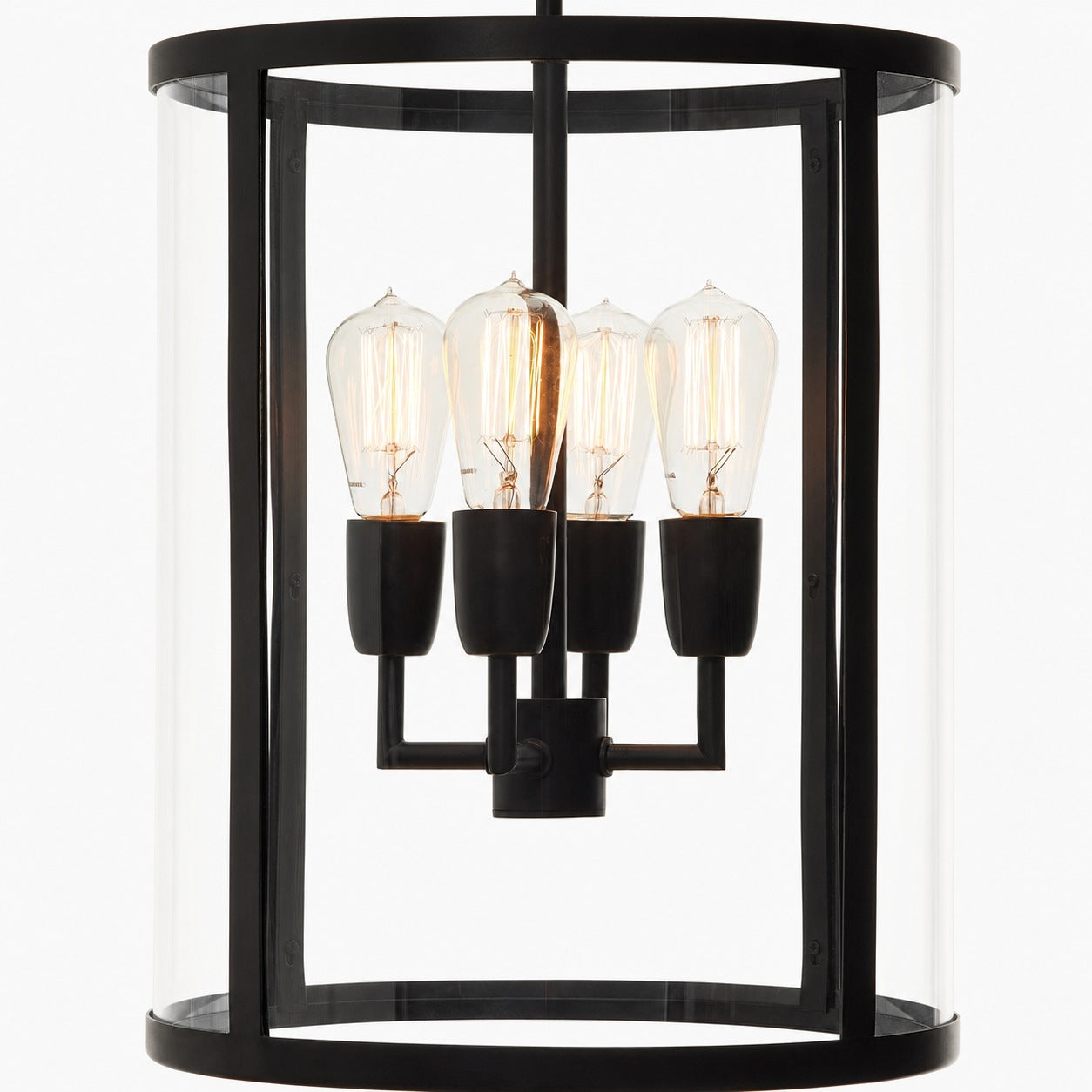 Ferrix Modern Outdoor Lantern Iron Pendant Lamp - Industial Glass Lighting Design