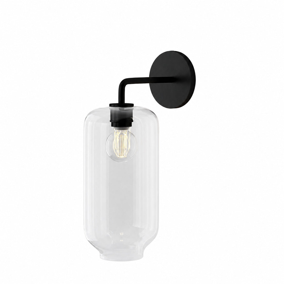 Lumivelle Pebble Sconce - Stylish Wall Light - Glass & Metal, Energy Efficient
