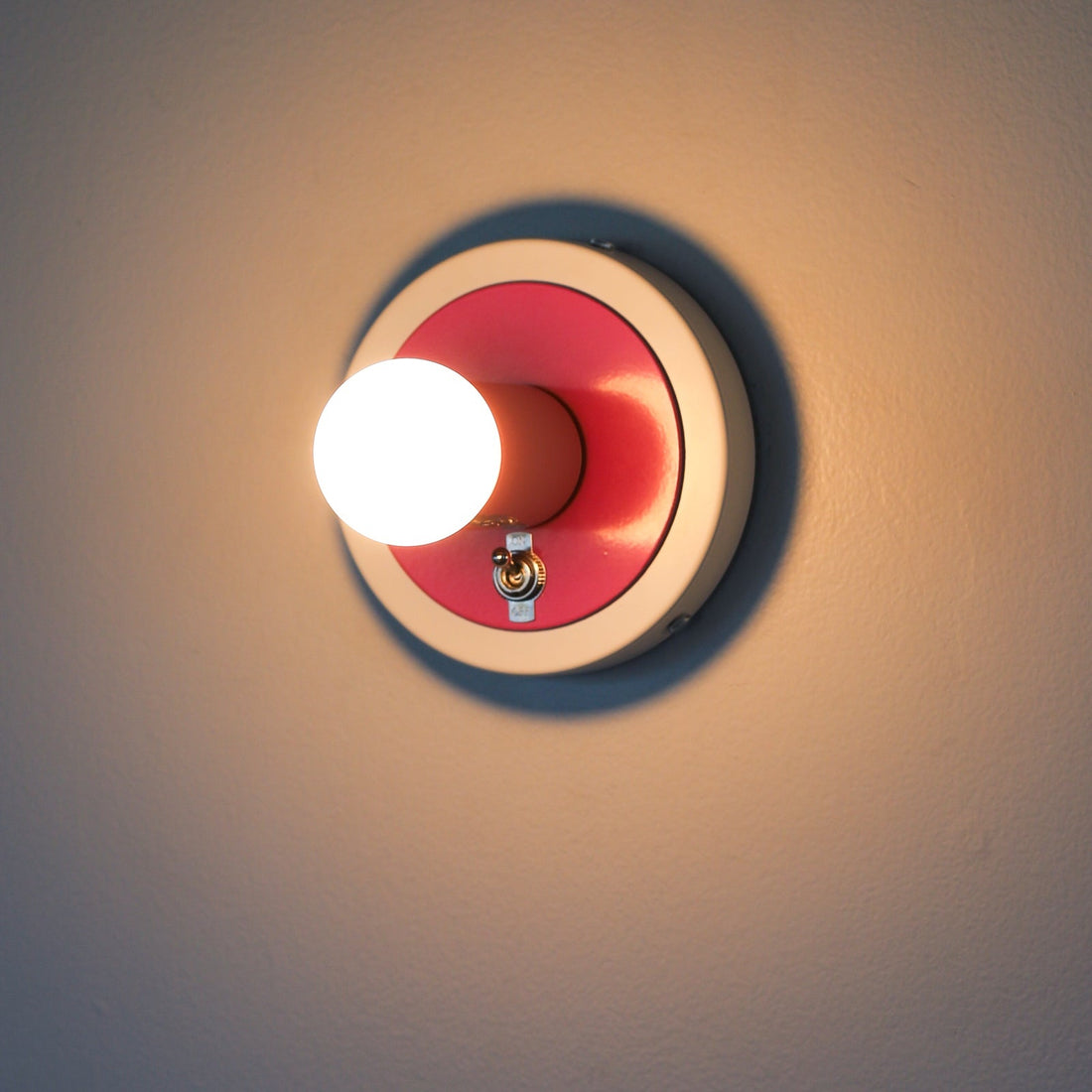 Colorful Wall Sconce - Modern Brass & Chrome Accent Lighting Fixture