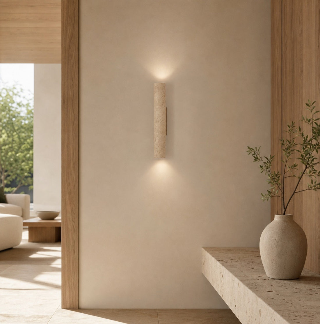 Velstrix Contemporary Wall Light Clean Geometric Form Wall Lamp - Modern Interior Style for Hallway