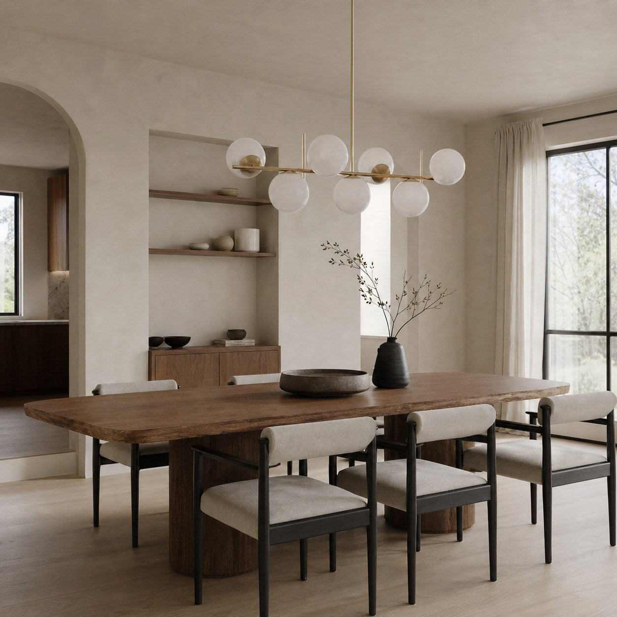 Alessora Brass Milk Glass Chandeliers- Great for Covered Outdoor Areas