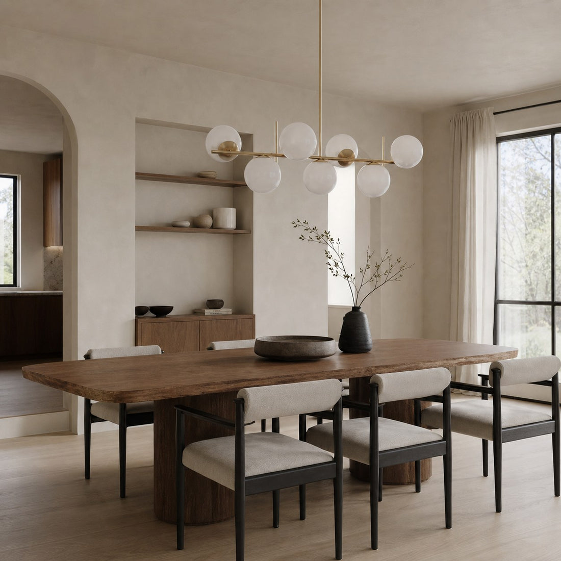 Alessora Brass Milk Glass Chandeliers- Great for Covered Outdoor Areas