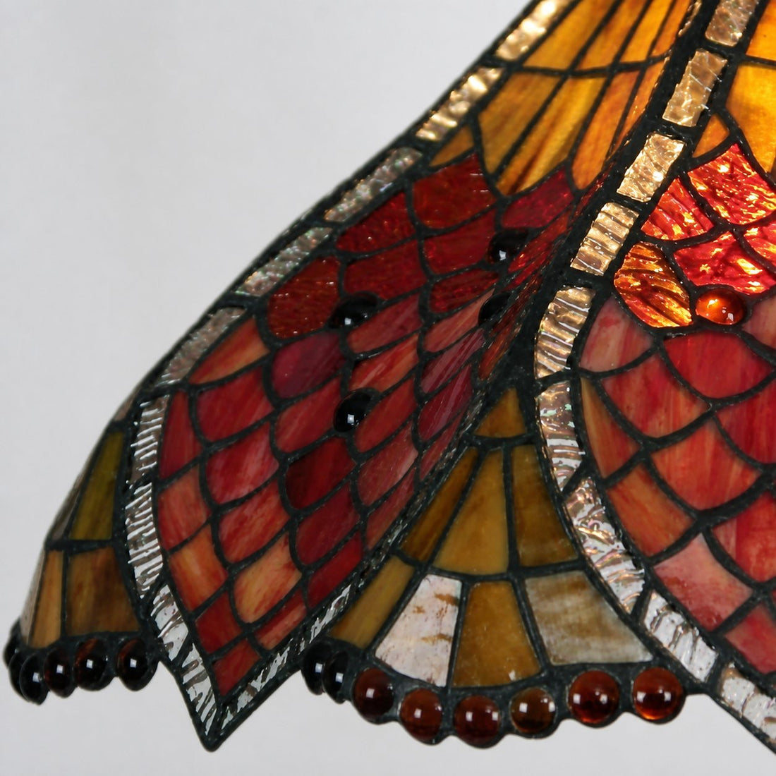 TF Orsino Decorative Tiffany Style Floor Lamp - Artistic Stained Glass Lamp for Bedroom