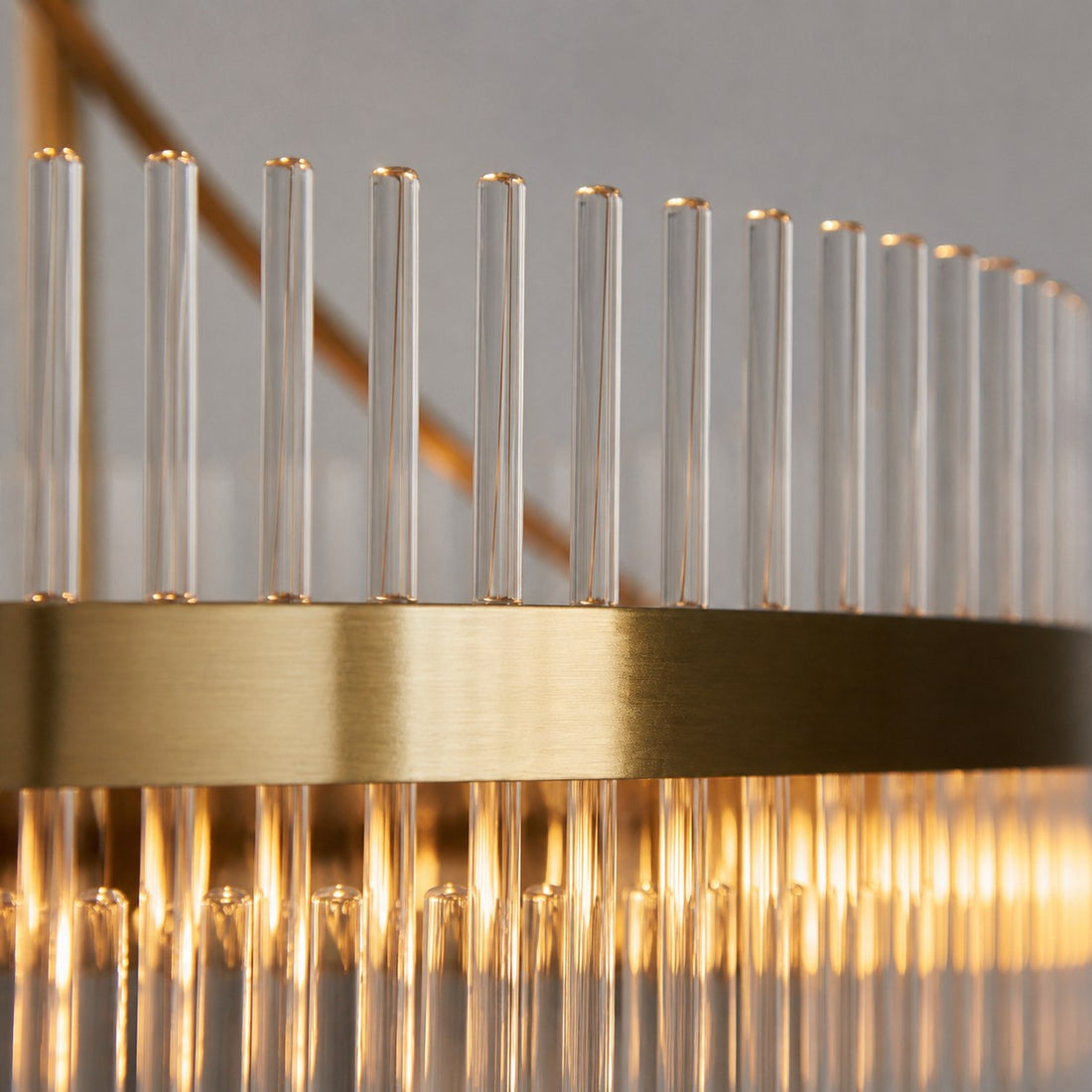 RibGlow Pendant Light – Trio Pendant with Elegant Glass Rods for Dining or Hallway