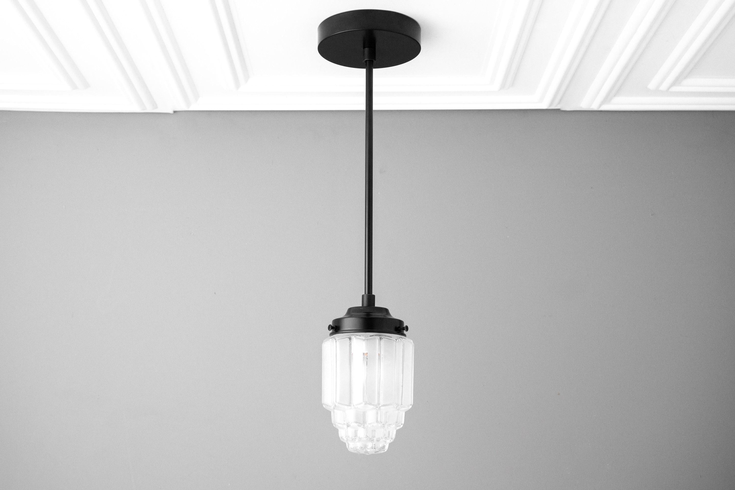 Tierlux Glass Pendant Light - Art Deco Globe Design