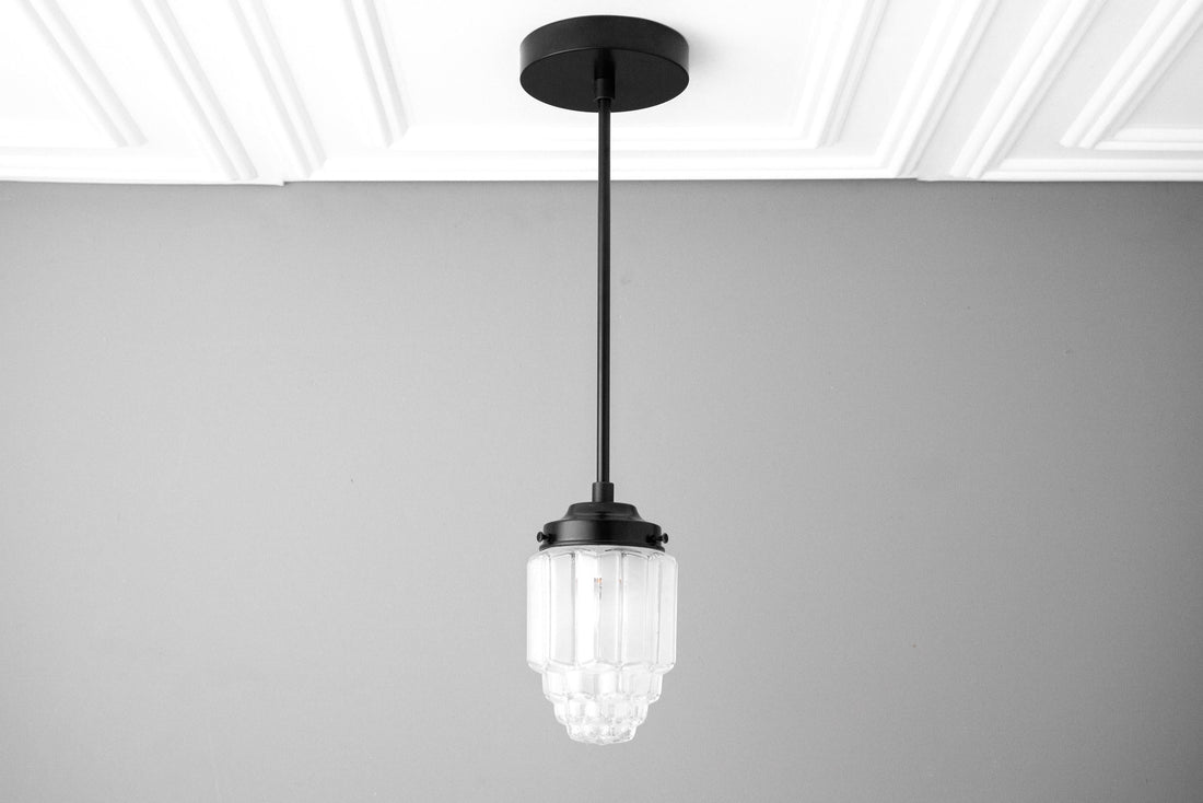 Tierlux Glass Pendant Light - Art Deco Globe Design