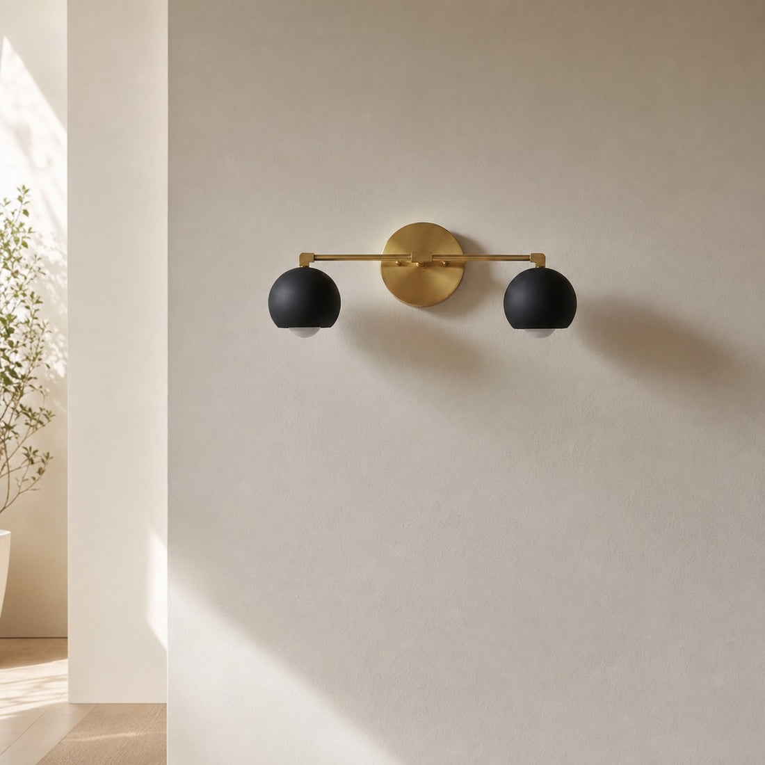 Metio Dome Decorative Vanity Light - Classic Orb Shade Bathroom Wall Lamp