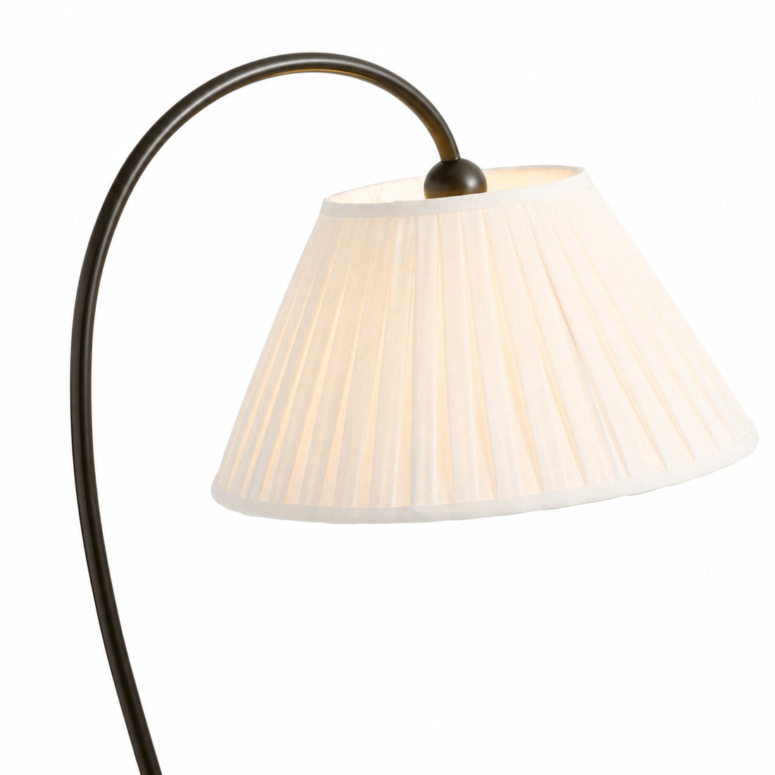 Luvora Pleated Shade Floor Lamp - Adjustable Linen Light in Farmhouse Style