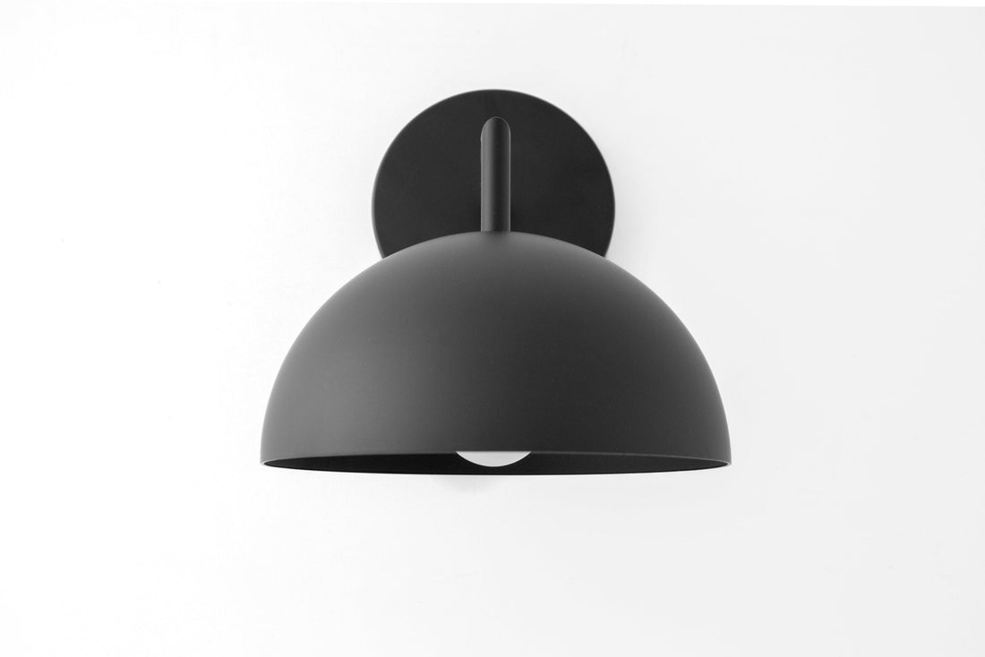 Metio Dome Shaped Minimalist Metal Design Wall Light – Ideal for Living Rooms and Bedrooms