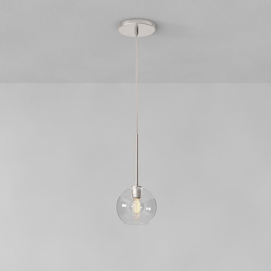 Selvion Sculptural Globe Pendant Light - Modern Glass Pendant Lamp - Sleek Design