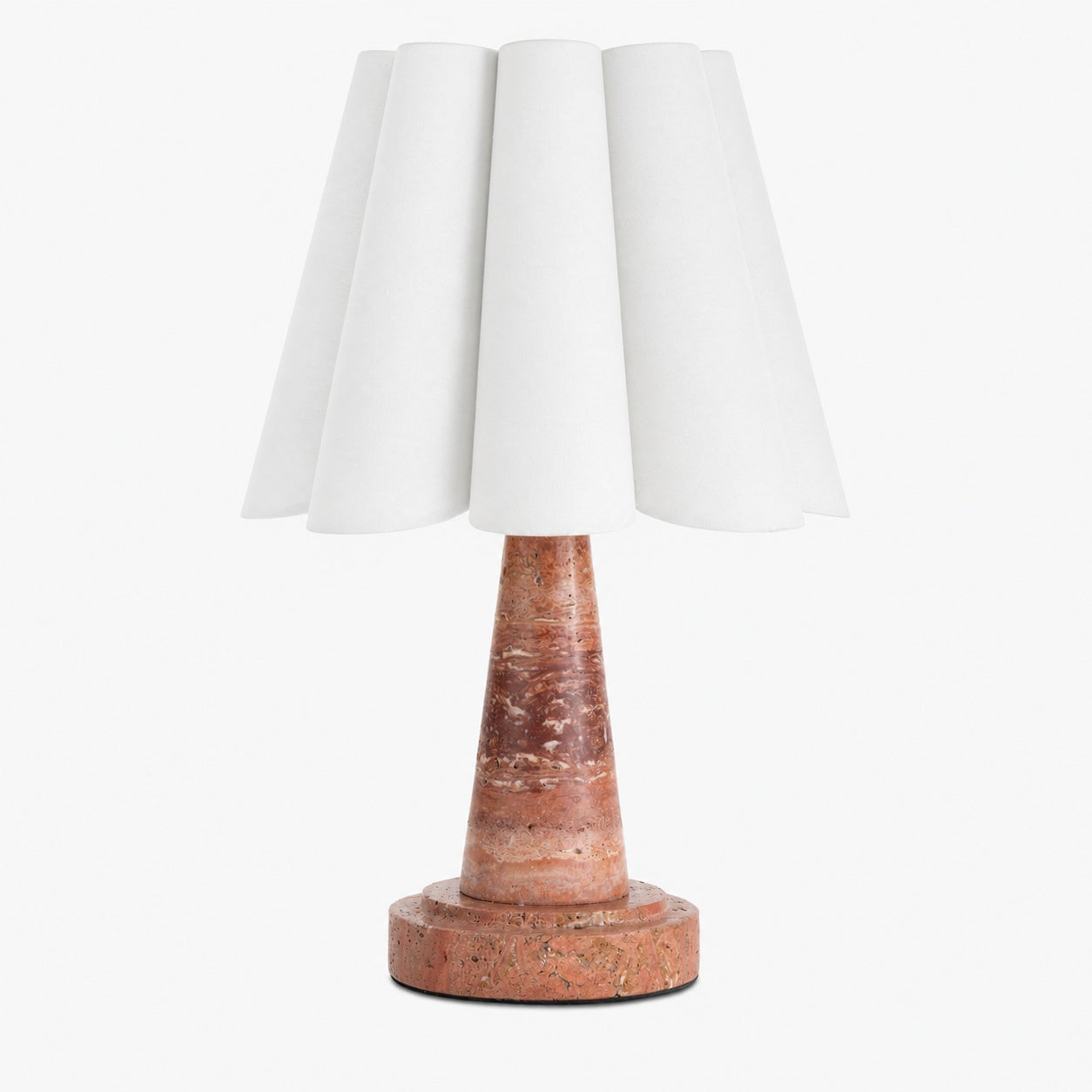 Shadon Marble Pleated Table Lamp