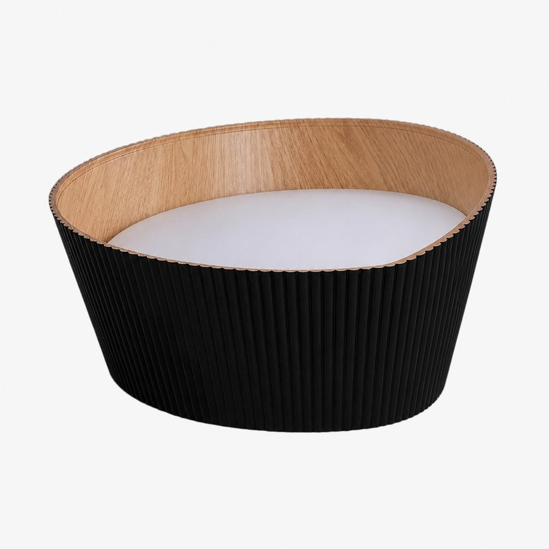 Ribravo Modern Ribbed Textured Shade Ceiling Lamp - Modern Minimalist Lamp for Living Room