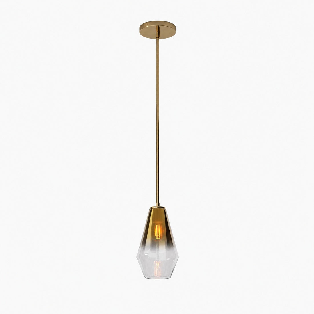 Merin Transparent Glass Sculpture Geometric Chandelier
