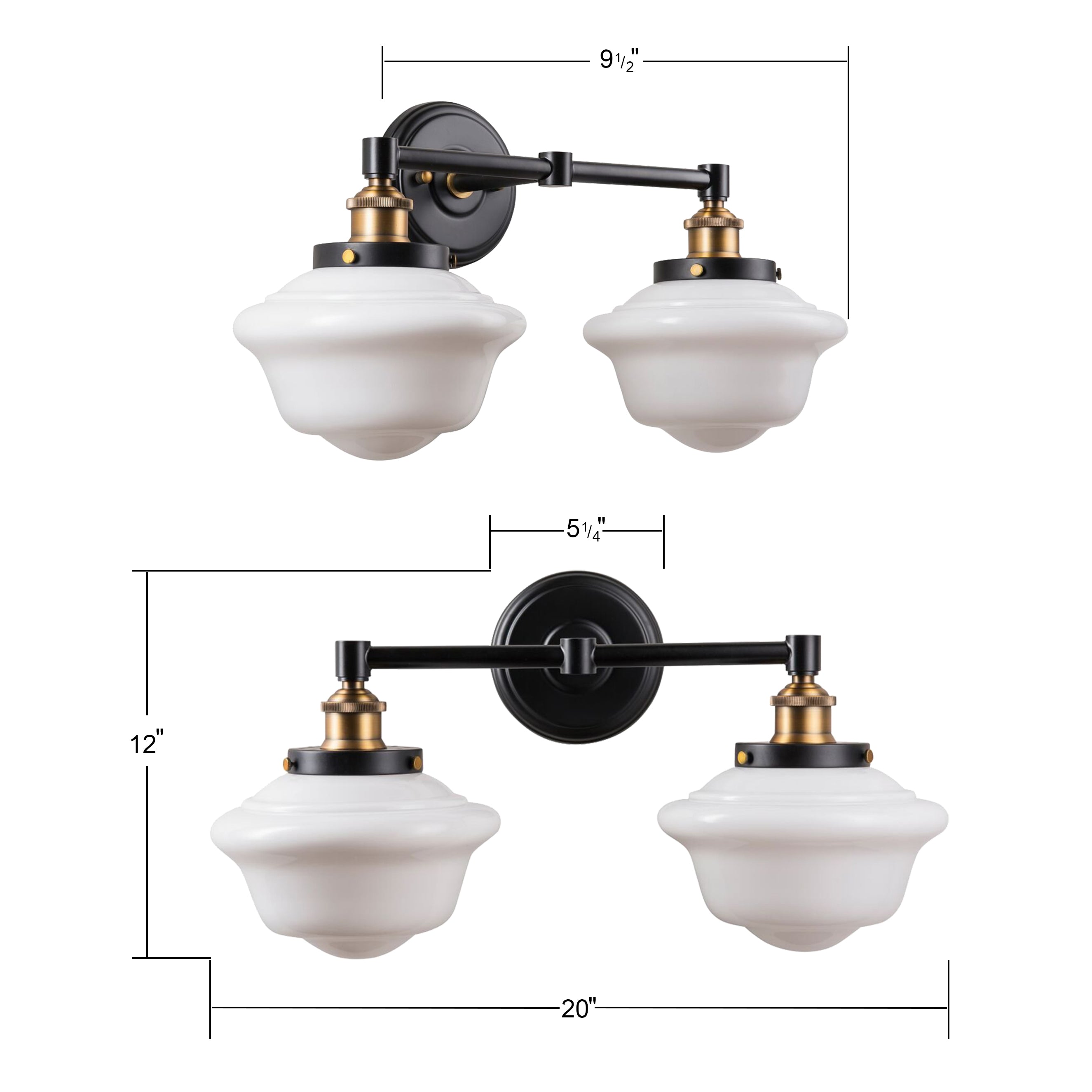 Lavagna Industrial Bathroom Vanity Light