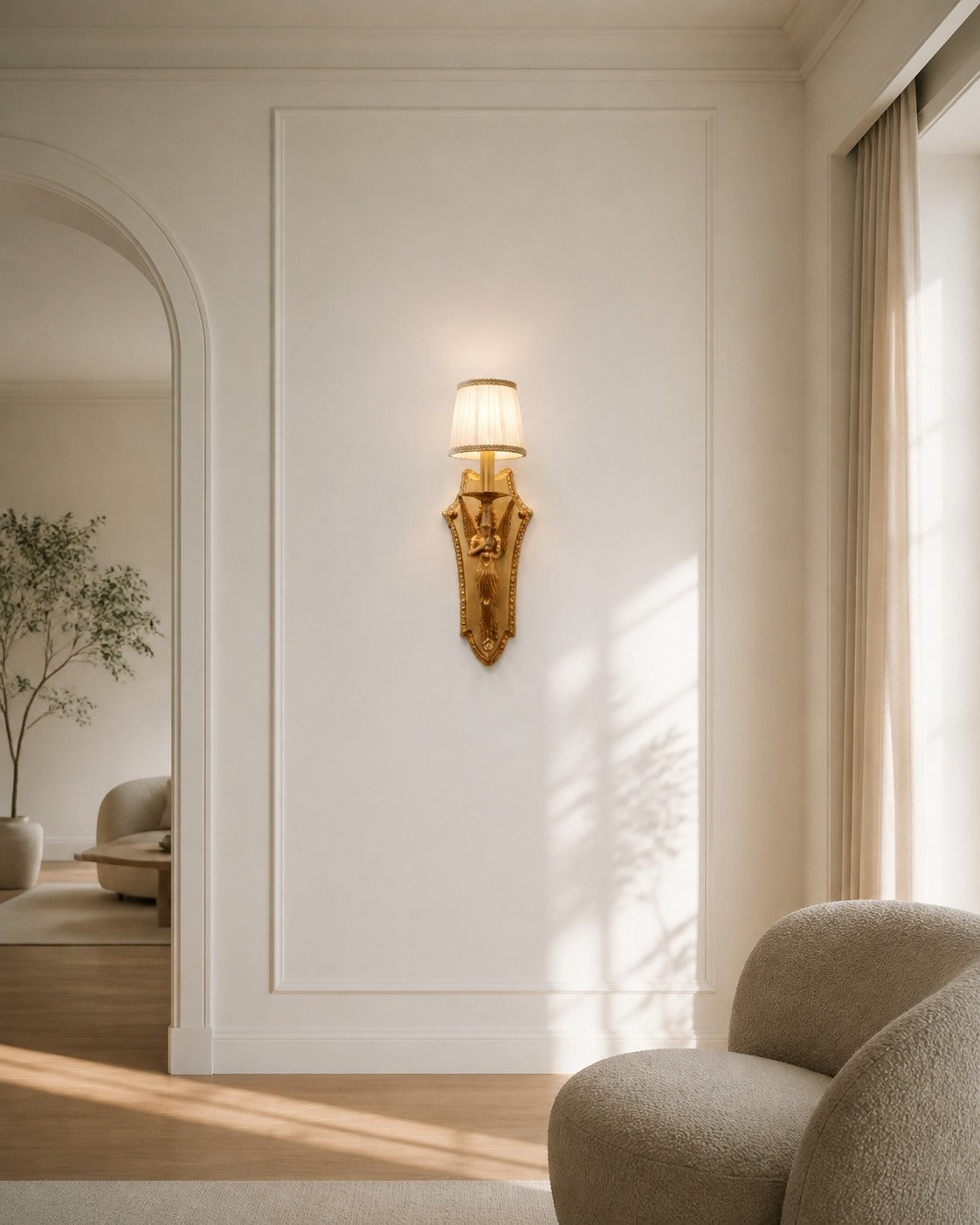 Caterina Brass Wall Lamp